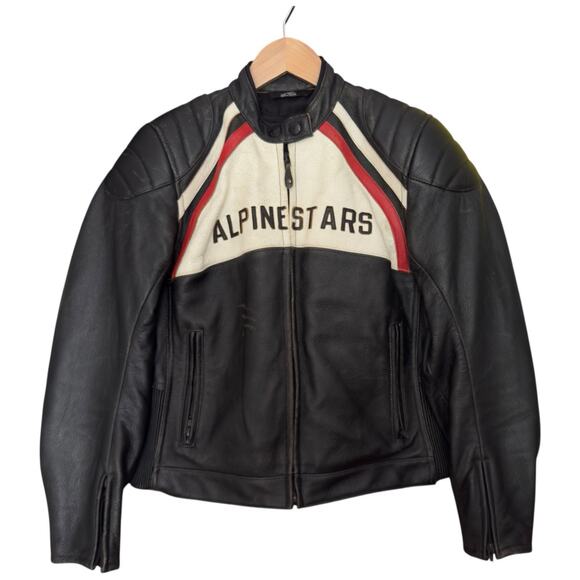 Alpinestars Stella 63 Leather Jacket Women’s Size 8 w Removable Liner Six 3 - Picture 1 of 16